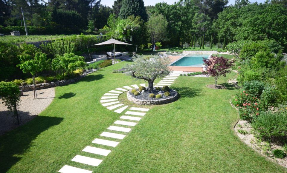 jardin provençal contemporain