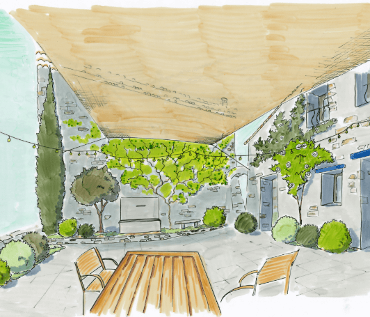 Croquis Terrasse haute