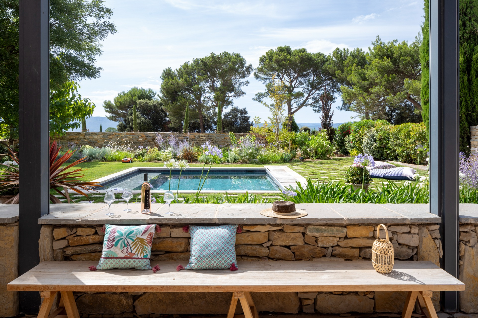 Jardin provençal contemporain