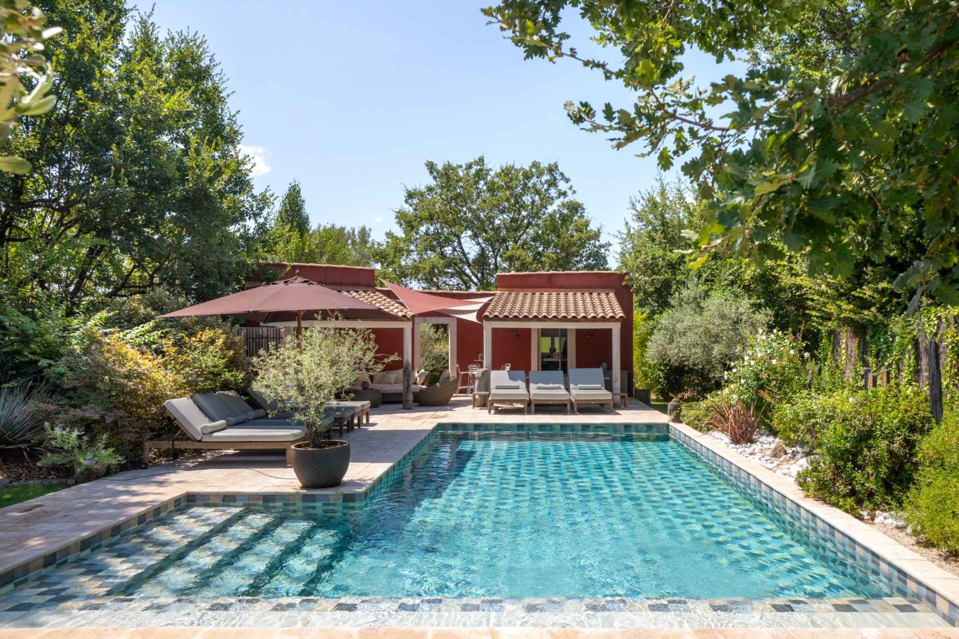 Piscine plage immergée