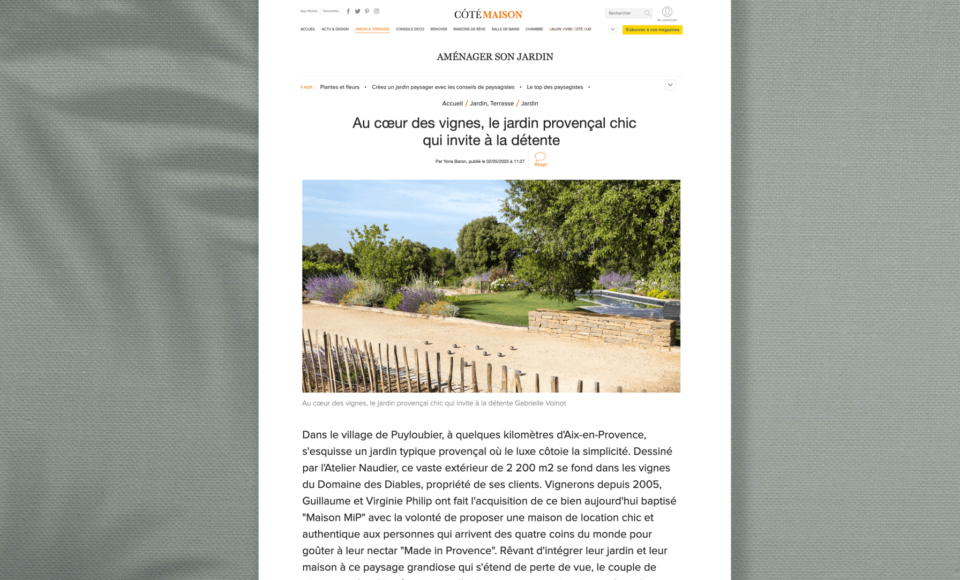 Un jardin paysager d’exception face à la Sainte-Victoire