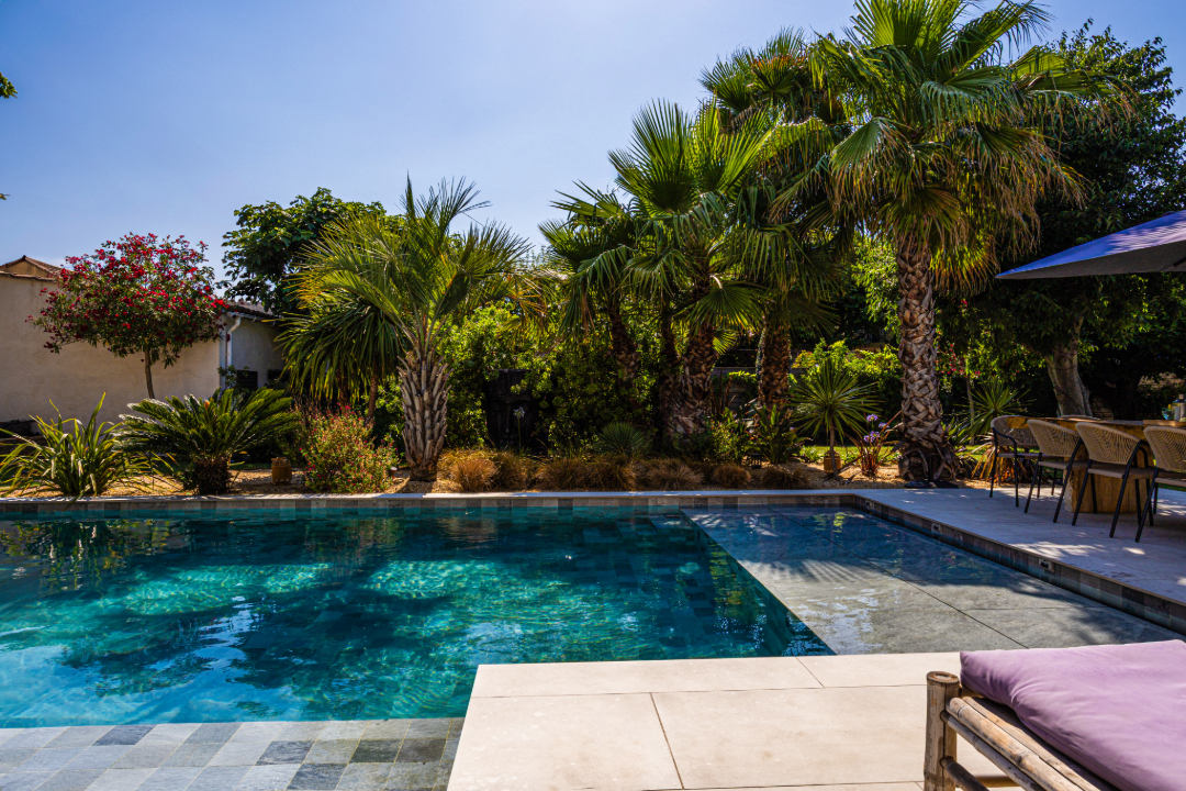 Piscine plage immergée - Accent du Sud Paysage