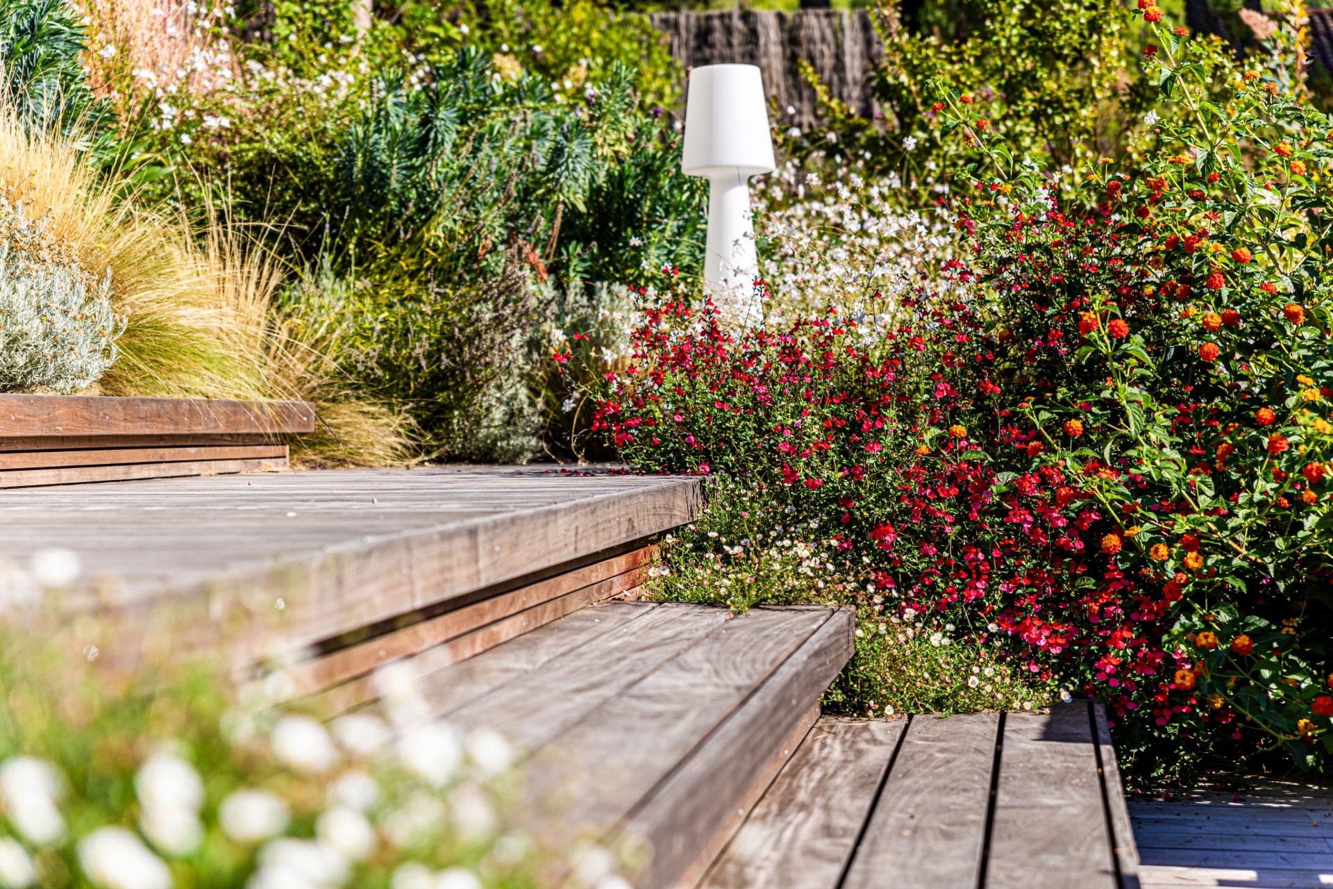 Jardin avec terrasse bois Aix-en-Provence